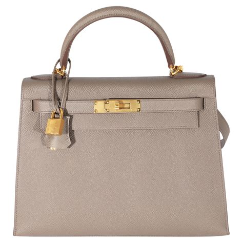 hermes kelly gris etain 28